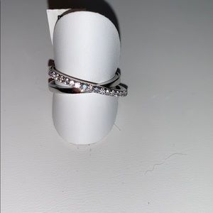 Sterling Silver Cubic Zirconia sz 7 ring